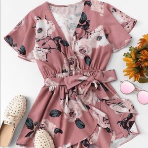 Floral Wrap Romper